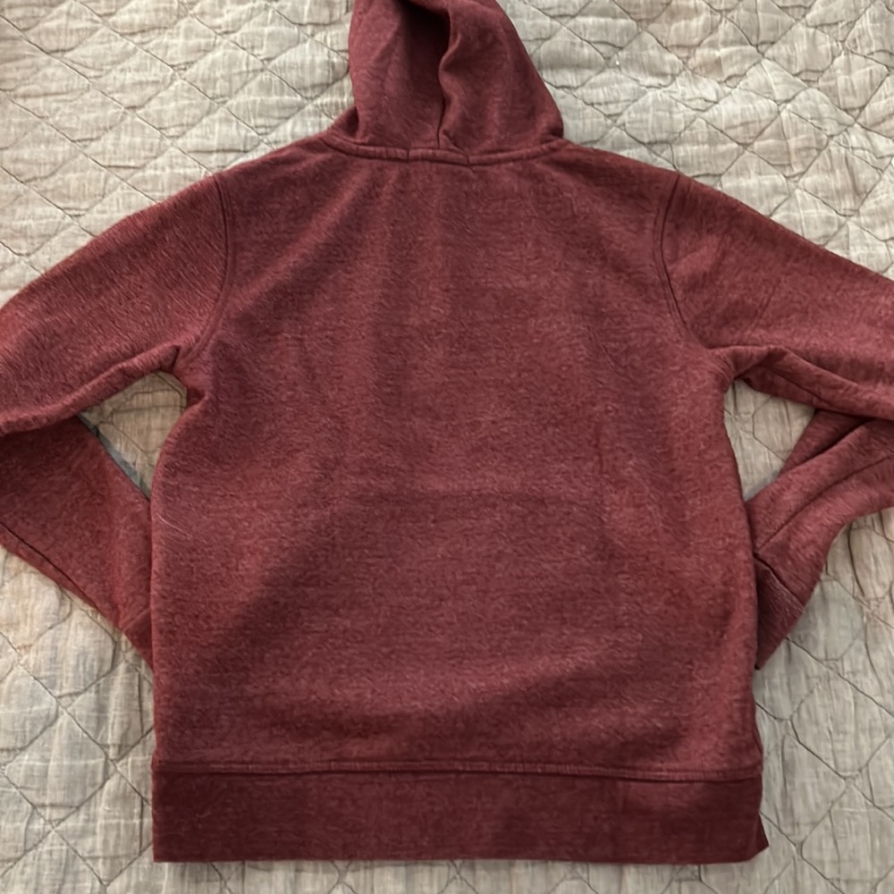 THREADS 4 THOUGHT boys dark ted/maroon hoodie - Picture 2 of 3